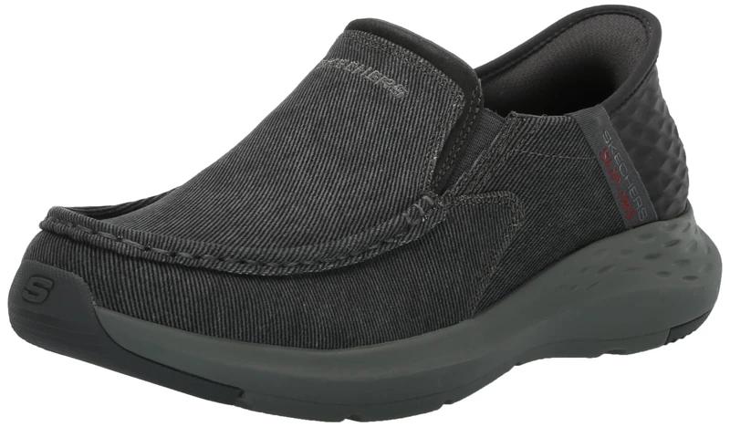 Skechers Men's Parson-Dewitt Hands Free Slip-in Moccasin, Grey, 11 UK