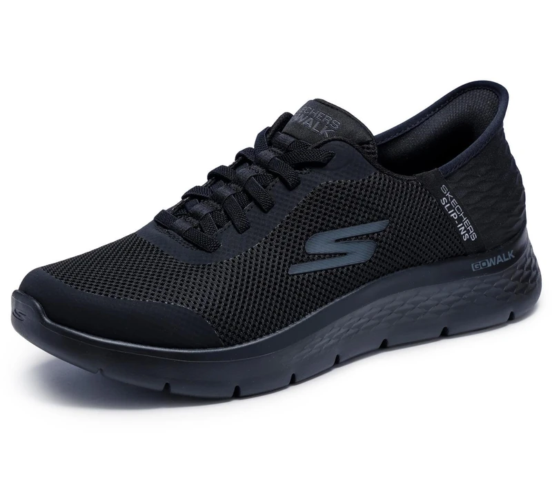 Skechers Men's Go Walk Flex Hands Free Slip-ins Sneaker, Black, 7.5 UK - Image 1
