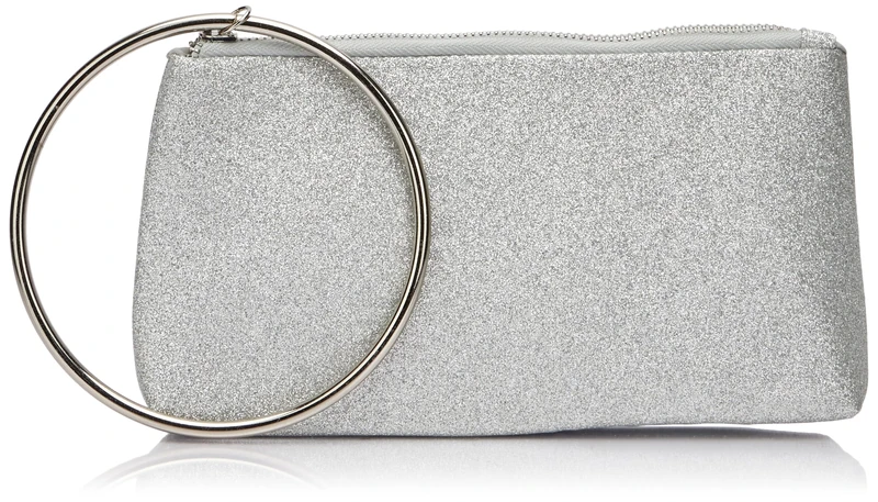 NAEMI Women's Clutch, Silver, One Size