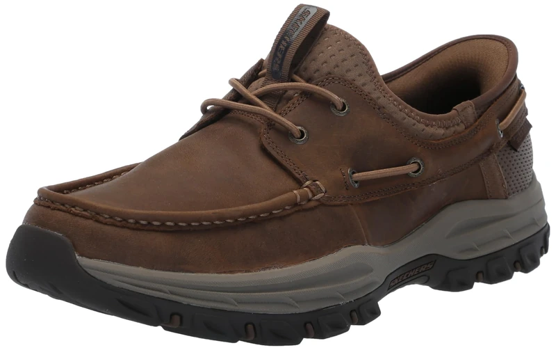 Skechers Men's Knowlson-Shore Thing Hands Free Slip-in Moccasin, Desert, 10