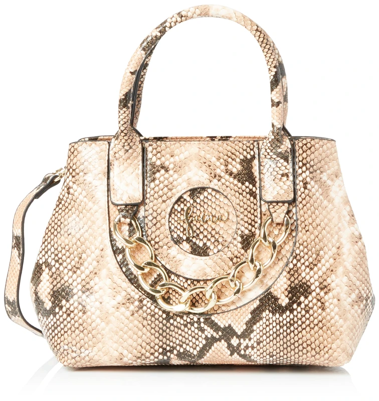 NAEMI Women's Handbag Shopper, Camel Black, One Size