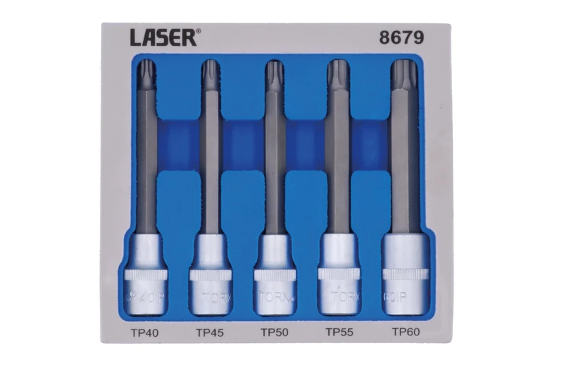 Laser 8679 Long Series Torx Plus® Socket Bit Set 1/2 "D 5pc