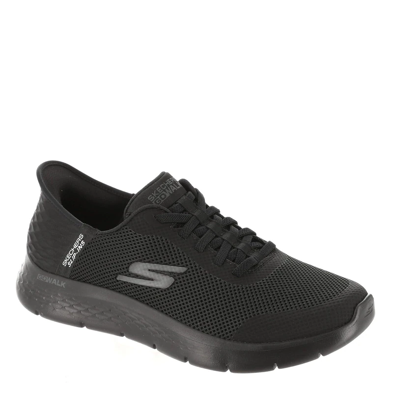 Skechers Men's Free Slip-ins Go Walk Flex-Hands Up Sneaker, Black, 9 UK