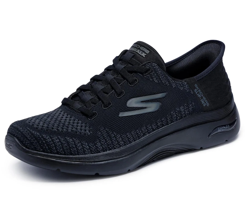 Skechers Men's Hands Free Slip-ins Go Walk Arch Fit 2.0-Grand Select 2 Sneaker, Black/Black, 8.5 X-Wide, Black/Black, 7.5 UK X-Wide - Image 1