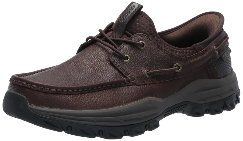 Skechers USA Men's Men's Knowlson-Shore Thing Hands Free Slip-in Moccasin, Brown, 13 UK