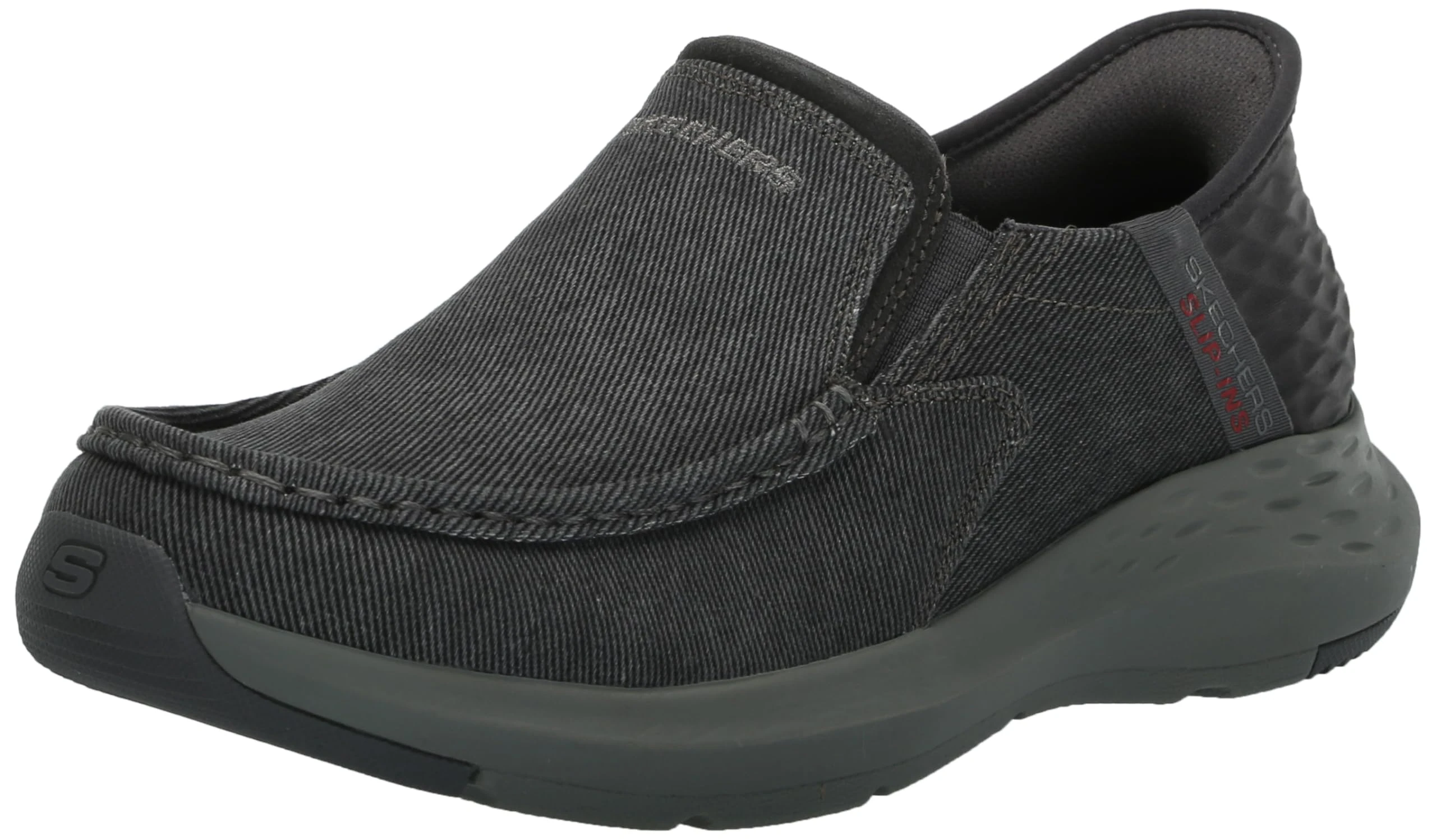 Skechers Men's Parson-Dewitt Hands Free Slip-in Moccasin, Grey, 6 UK
