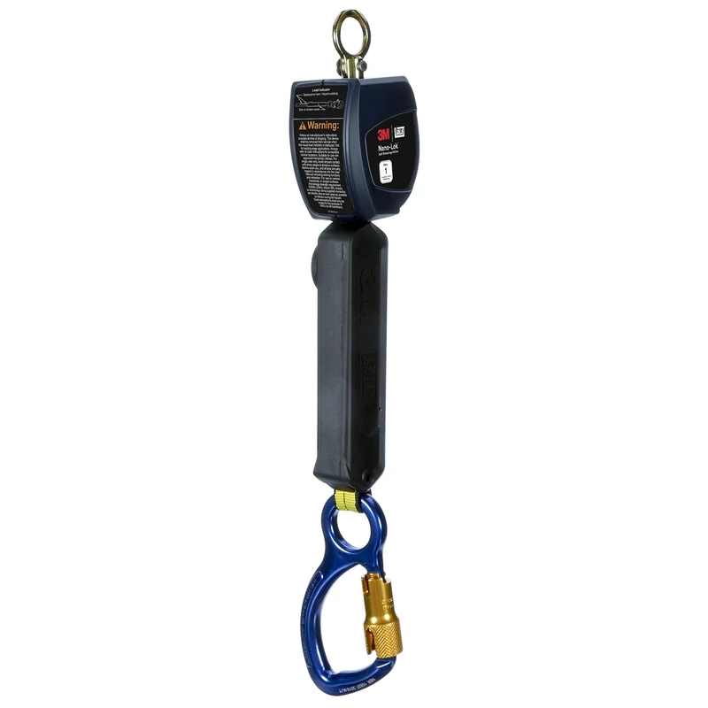 3M DBI-SALA Nano-Lok Personal Self Retracting Lifeline, Web Aluminum Carabiner, 3100518, 6 ft., Class 1, ANSI