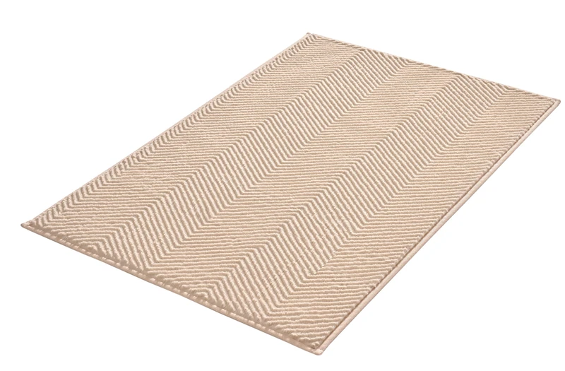 Kleine Wolke Zigzag Bath Mat 70 x 120 cm Sand Beige