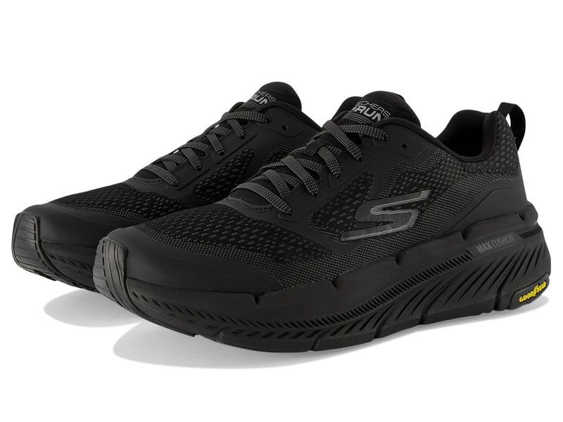 Skechers Men's Max Cushioning Premier 2.0 Vantage 2.0 Sneaker, Black Textile/Synthetic, 9.5 UK Wide