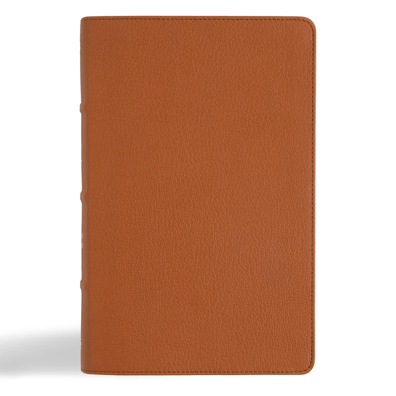 NASB Single-Column Personal Size Bible, Tan Genuine Leather