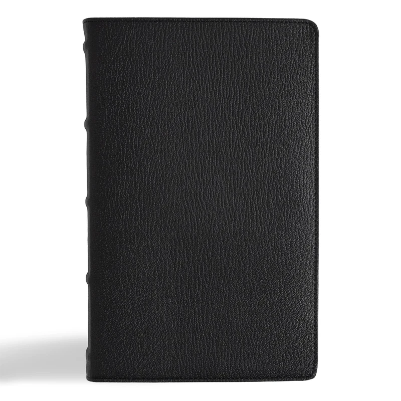 NASB Single-Column Personal Size Bible, Holman Handcrafted Edition, Black Premium Goatskin (Holman Handcrafted Collection)