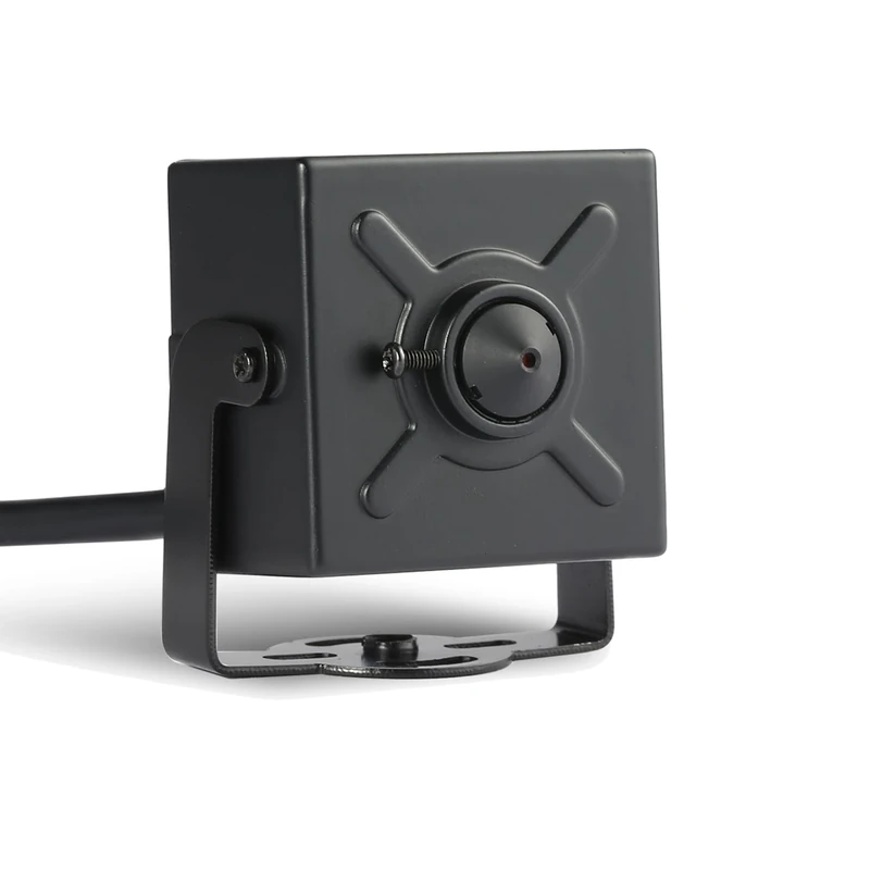 REVODATA 5MP Audio PoE Mini IP Camera, 3.7 mm Lens with 75 Degree Viewing Angle, Ultra HD 2880 x 1620P@20fps, Motion Detection, Remote Control for Home Security (I706-2-P-A-TS Metal)