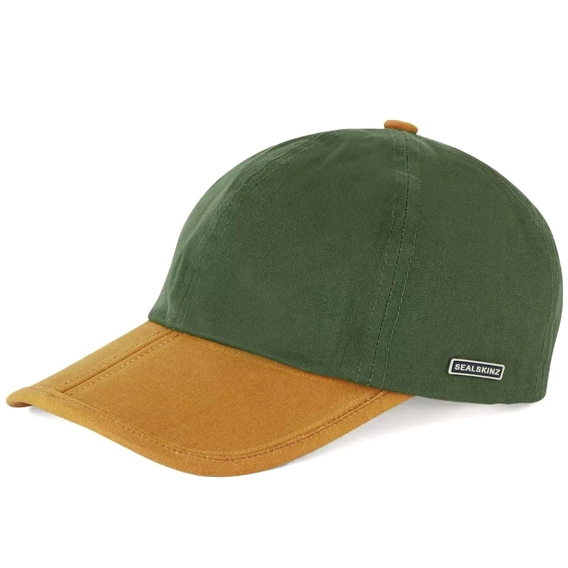 SEALSKINZ Marham | Waterproof Oiled Canvas Unisex Cap Hat Olive