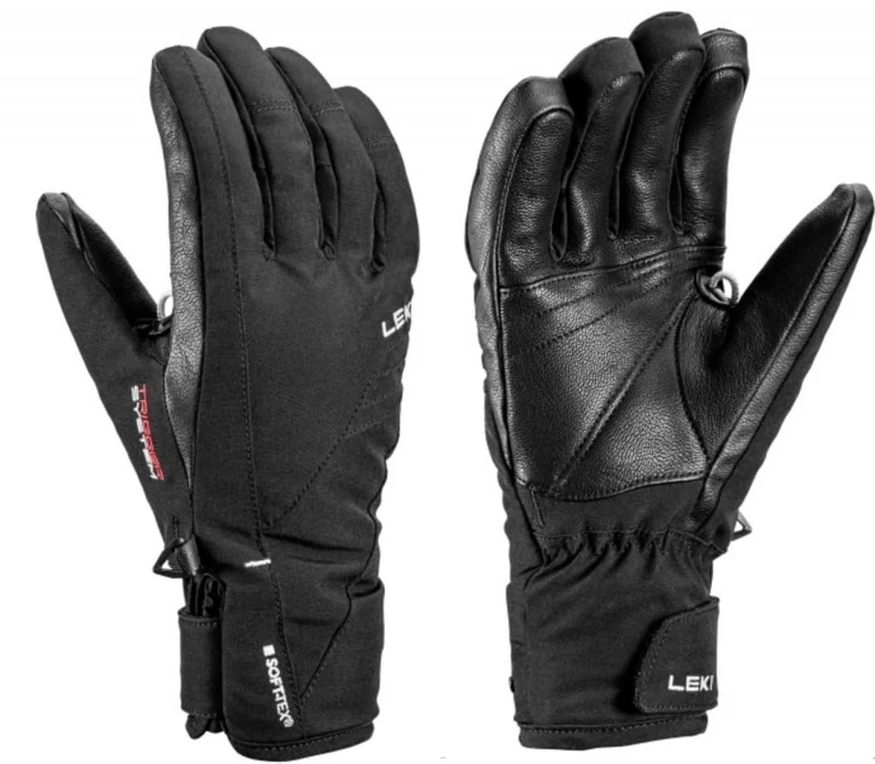 LEKI HS Cerro 3D Women's Ski Gloves, Black, 7