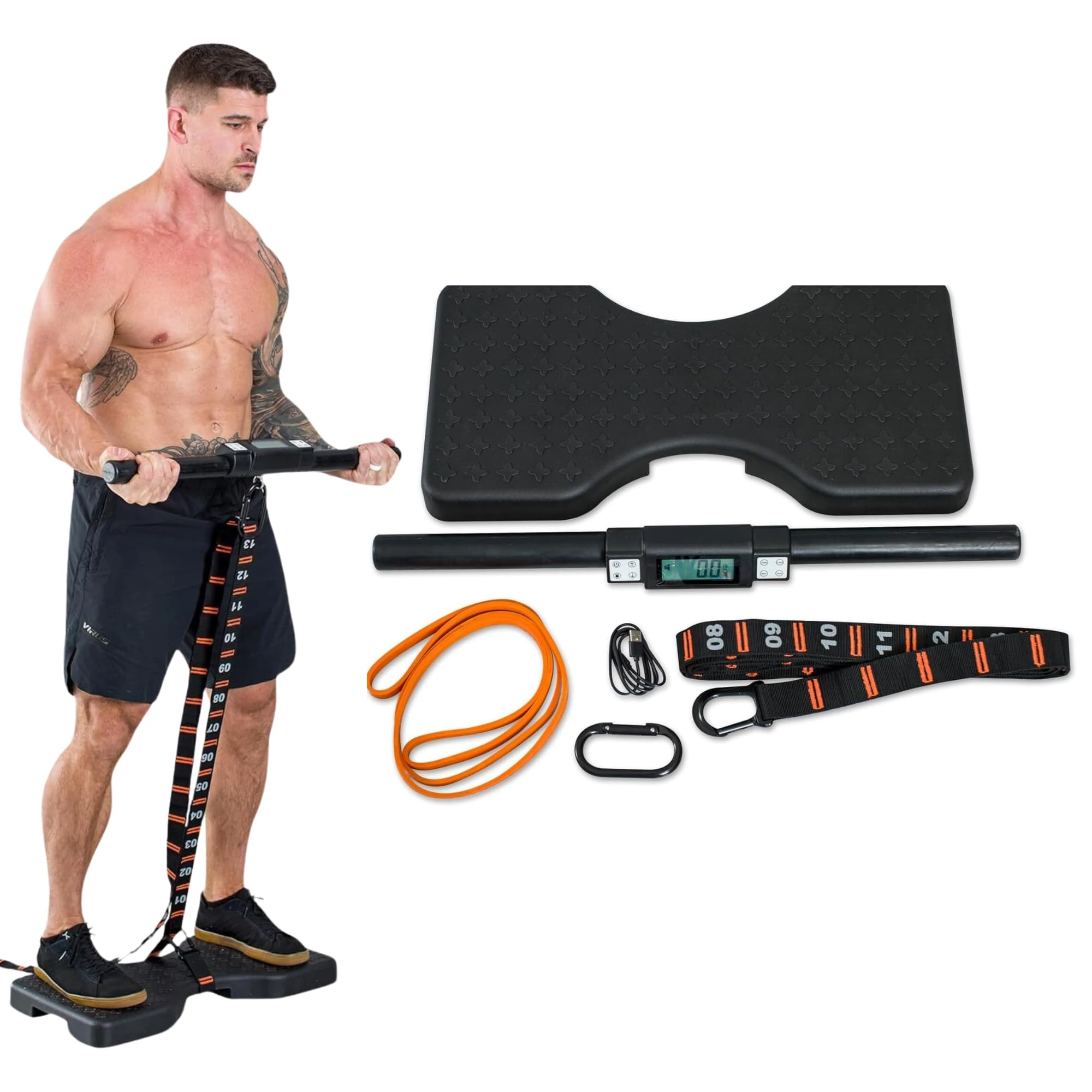 Dragon Door - Isomax Isometric Training Equipment, Barbell with Digital Force Generation Meter, Handgrip for At Home Workouts, All In One Workout Machine