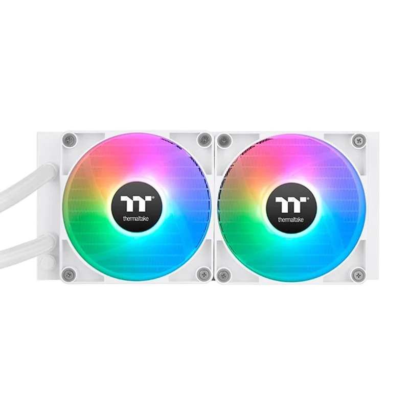 Thermaltake TH240 V2 Ultra ARGB Sync/AlO Liquid Cooler/ARGB Fan 120 * 2/PWM 500~1500rpm/Water Block 2.1" LCD/Snow