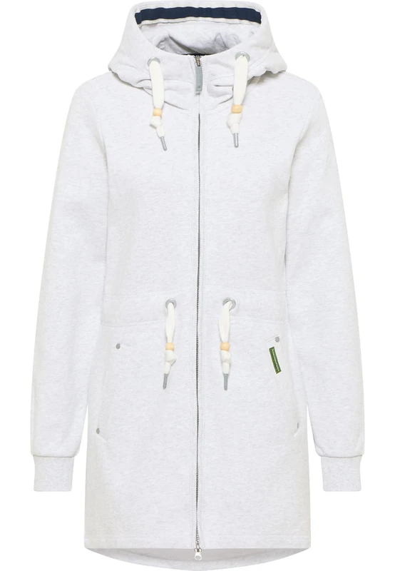 boundry Women's Sweat Jacket, Wool White Melange, L