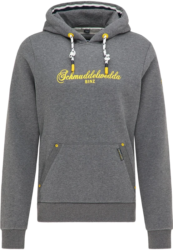 Fumo Men's Hoodie-Binz, Grey Melange, S - Image 1
