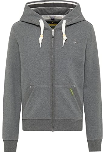 bridgeport Men's Sweat Jacket, Grey Melange, L