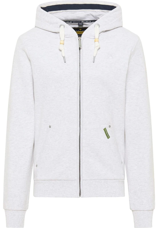 bridgeport Men's Sweat Jacket, Wool White Melange, S