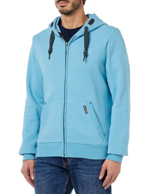 boundry Men's Sweat Jacket, ice Blue, M