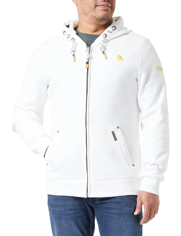 boundry Men's Sweat Jacket, Wool White, XL