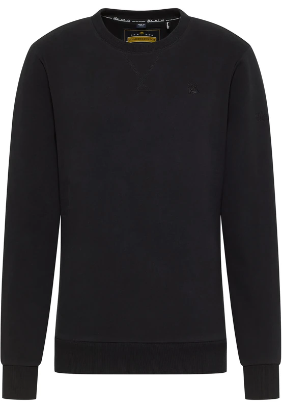yuka Men's Organic Cotton Sweatshirt, Black, L