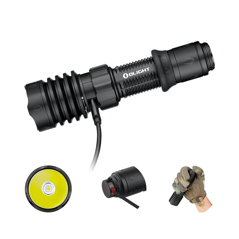 OLIGHT Warrior X 4 Rechargeable Tactical Flashlight 2600LM 630M with Powerful Rear Switch and Charging MCC3 and Type-C Dual Output for Daily Use and Touch (Nergo) - Image 1