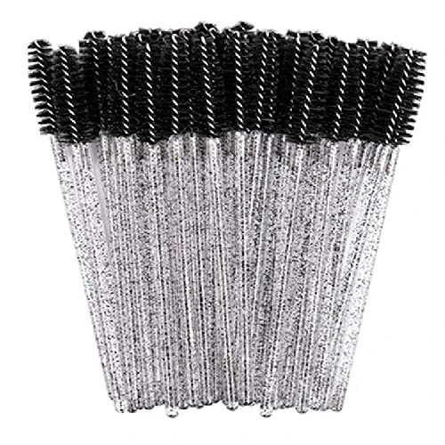 ZHIYE 100 pcs Disposable Eyelash Mascara Brushes, Wands Applicator Eyebrow Brush Makeup Kit, Eyebrow Castor Oil Brush Makeup Tool
