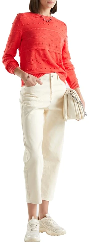 United Colors of Benetton Women's Jersey G/C M/L 1494d10aj Sweater, red, M