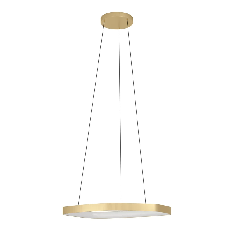 Eglo Vallerosa LED Pendant Light - Brushed Brass 23 inch