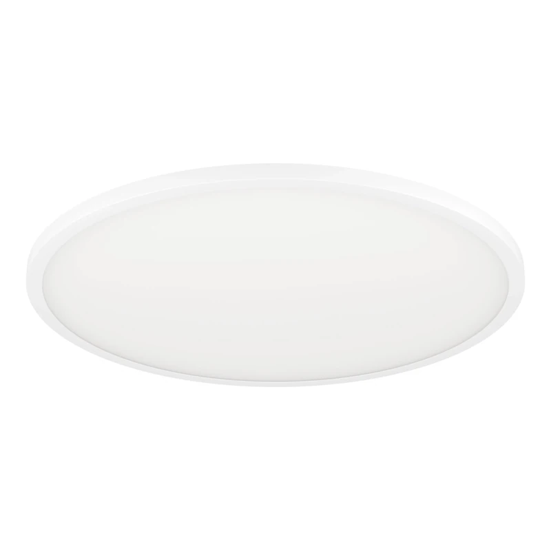 Eglo Connect.z Smart Home LED Ceiling Light Panel Sarsina -Z, Zigbee Lighting, app and Voice Control, White tunable Lights (Warm - Cool White), dimmable lamp, White Metal, Ø 23 in