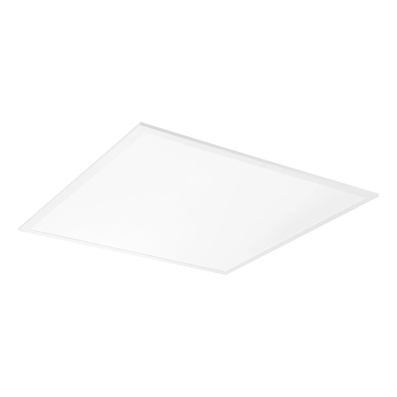Eglo LED Panel Rabassa, recessed Light Fixture for Drop Ceilings, Square Kitchen and Office lamp, White Aluminium and Plastic, Neutral White 24.4 x 24.4