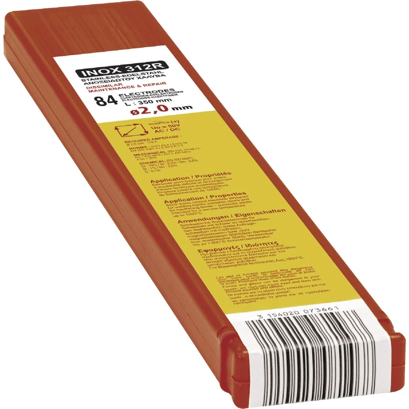 GYS 073661 Stainless Steel 312R Welding Electrode, Ø2.0, 84 Pack - Image 1