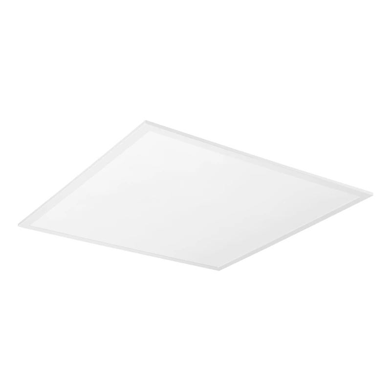 Eglo LED Panel Rabassa, recessed Light Fixture for Drop Ceilings, Square Kitchen and Office lamp, White Aluminium and Plastic, Neutral White 23.4 x 23.4