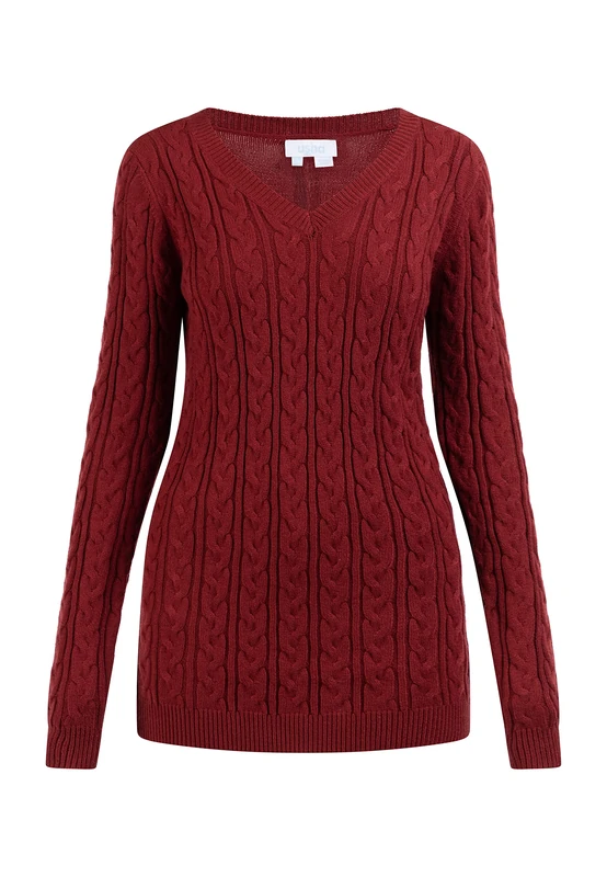 ALARY Women's Knitted Jumper, red, XS/S