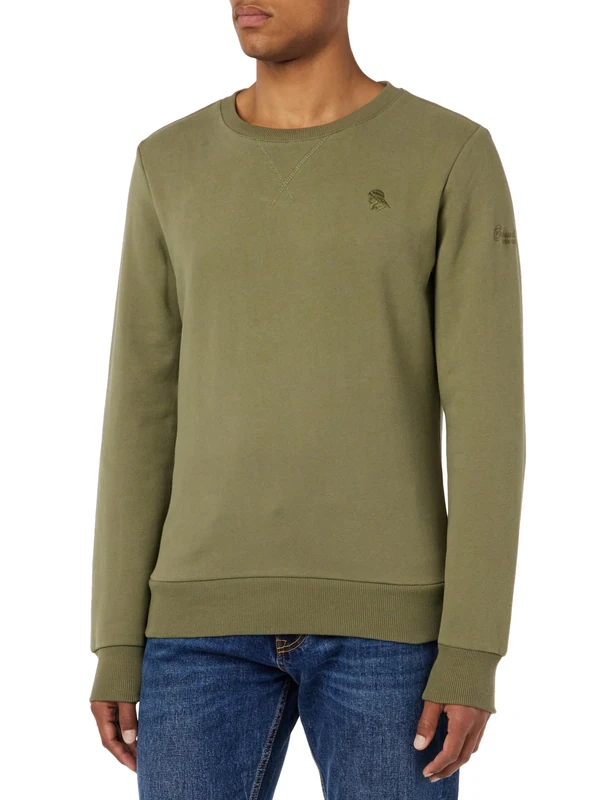 boundry Men's Sweat Jumper, Olive, M