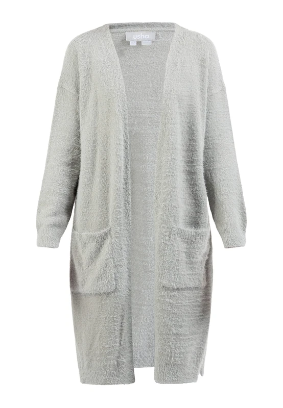 CARNEA Women's Knitted Cardigan, Gray, XS/S