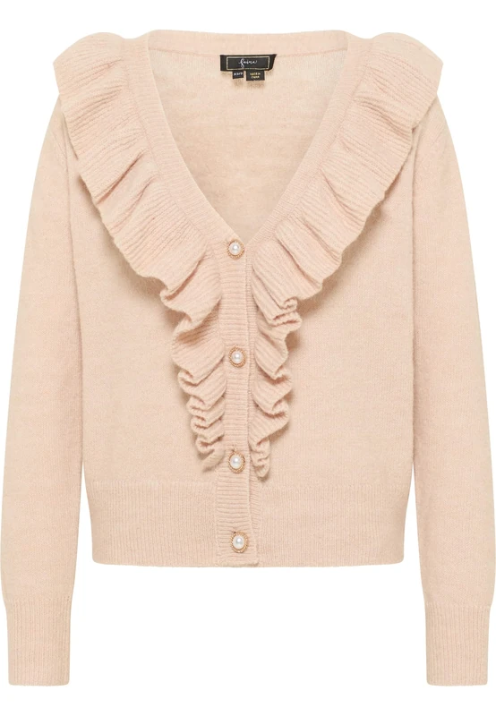 caspio Women's Cardigan Sweater, Beige, XS/S