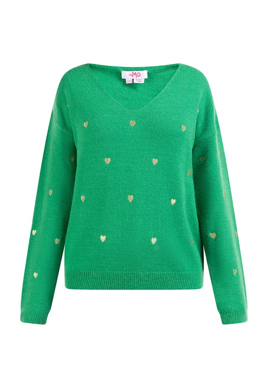 LIBBI Women's Knitted Jumper, Green, M/L