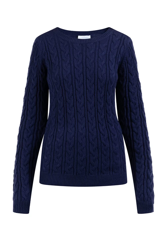 Jalene Ladies Ladies Knitted Jumper Blue XL/XXL 15424695-JA03, Blue, XL/XXL - Image 1