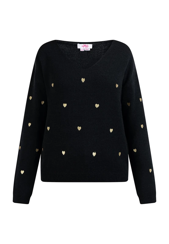 UCY Women's Knitted Jumper, Black, XL/XXL