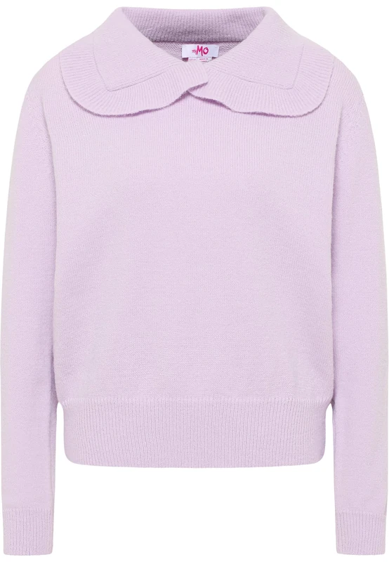 NALLY Women's Knitted Jumper, Light Purple, XS/S