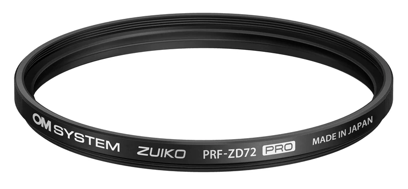 OM SYSTEM PRF ZD72 MFT 72mm Protection Filter – Multi-Coated Optical Glass, Anti-Reflection, Durable Camera Lens Protector for Olympus M.Zuiko, Black Finish