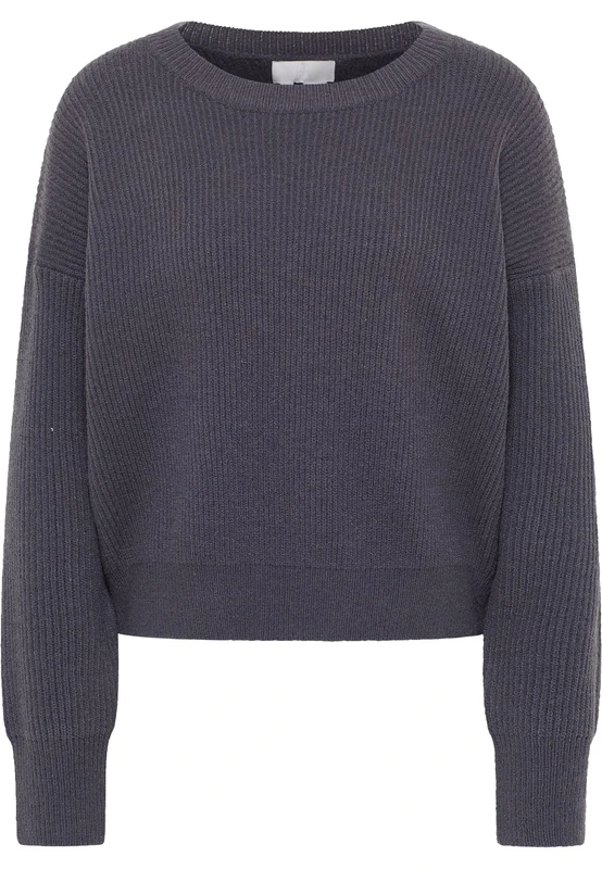 paino Women's Knitted Jumper, Grey, M/L