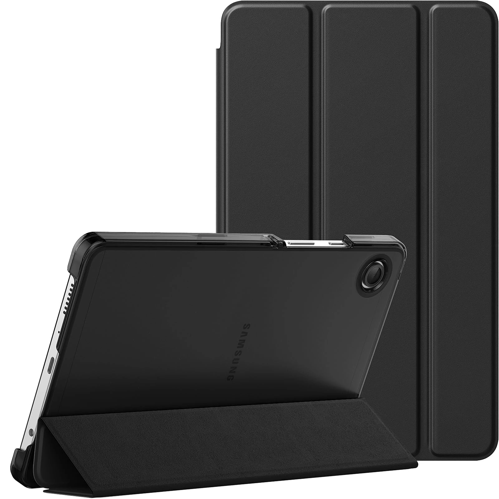 MoKo Case Fits Samsung Galaxy Tab A11 8.7 Inch 2025/Galaxy Tab A9 8.7 Inch 2023, Lightweight Stand Smart Case Hard Shell for Samsung A11/A9 Tablet, Two View Angle, Black