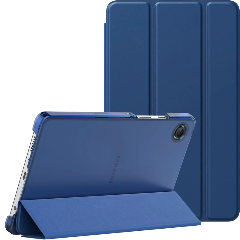 MoKo Case Fits Samsung Galaxy Tab A11 8.7 Inch 2025/Galaxy Tab A9 8.7 Inch 2023, Lightweight Stand Smart Case Hard Shell for Samsung A11/A9 Tablet, Two View Angle, Navy Blue
