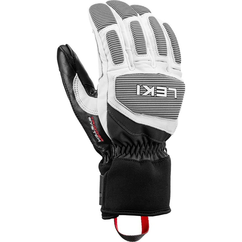 LEKI Griffin Pro 3D Gloves Ski Gloves Finger Gloves (White/Black 8.5)