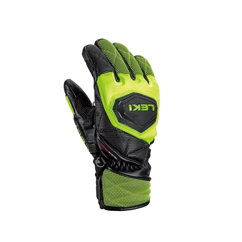 LEKI WCR Venom 3D Junior Black-Ice Lemon 7.0