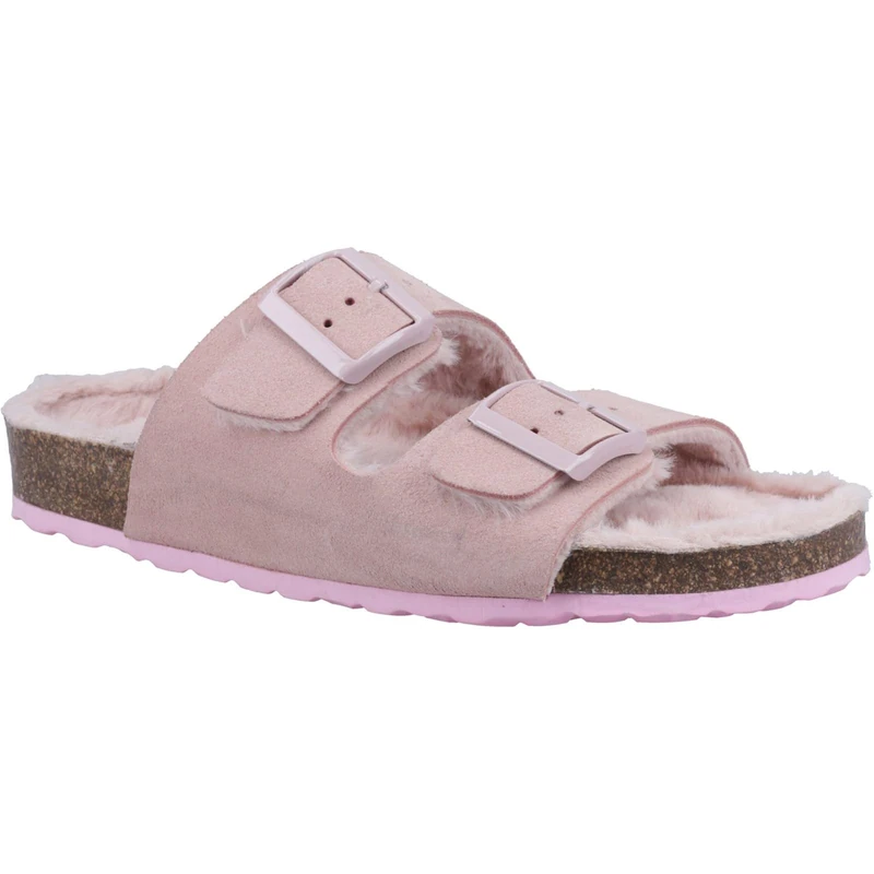 Hush Puppies Female Jessie Mule Slipper, Blush, 6